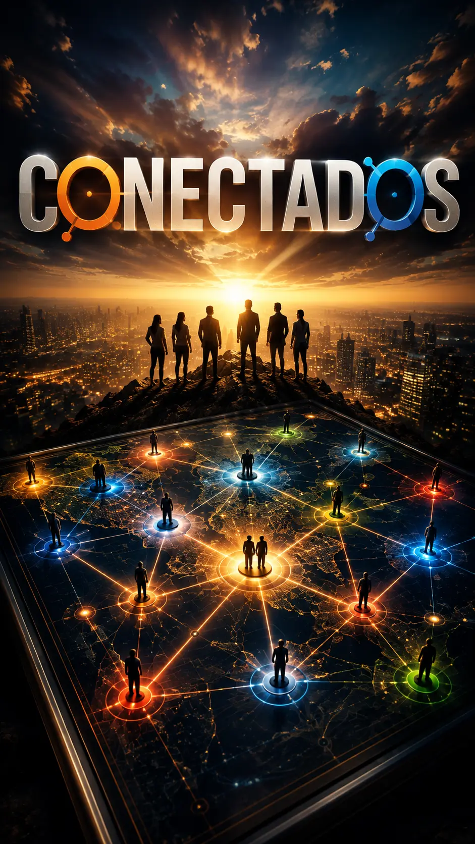 Participantes negociando recursos en el juego de tablero Conectados